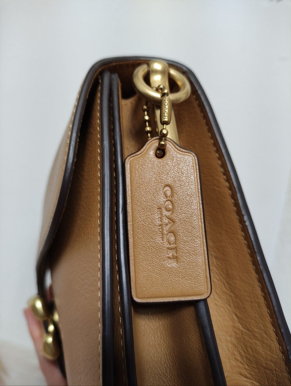 Coach CY919 Chain Tabby Shoulder Bag Honey Brown - Picture 8 of 16